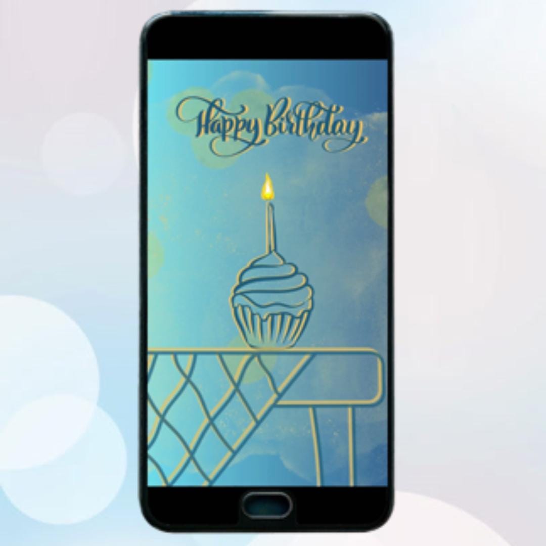 Animated Birthday eCard: Cupcake Design (Digital Download)