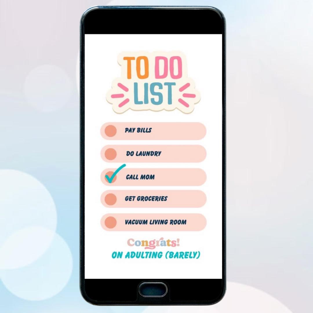 Animated ECard for Texting or Emailing - Congrats on Adulting (Barely) - Inside Joke - Digital Greeting Card - Greeting Card