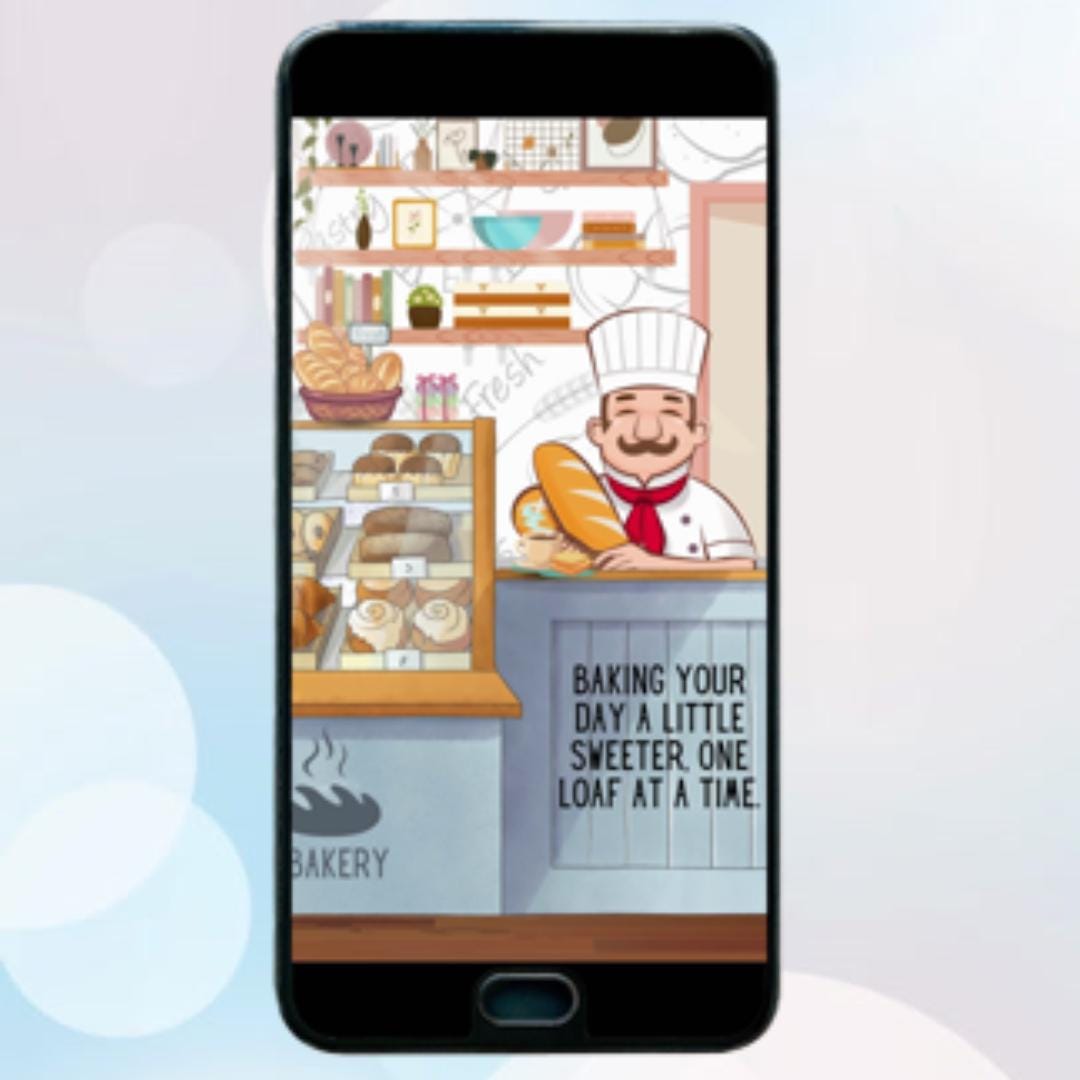 Animated ECard for Texting - Baking your Day Brighter