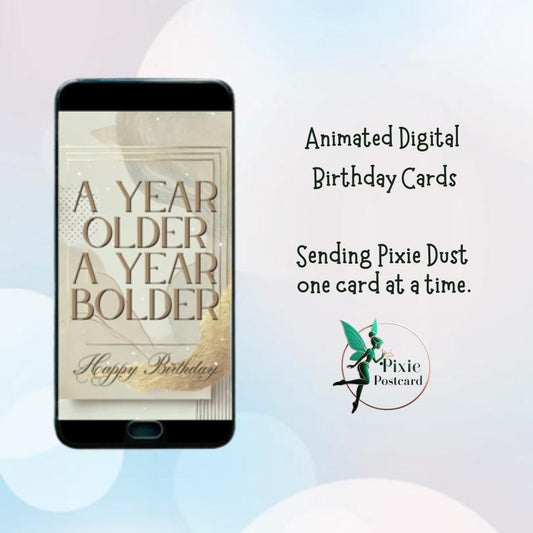 Animated Birthday Video eCard: Social Media Greeting (Digital Download)