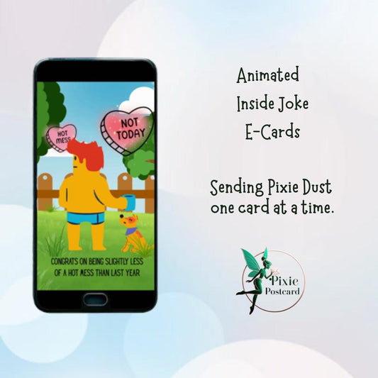 Animated ECard for Texting - Hot Mess Express Inside Joke