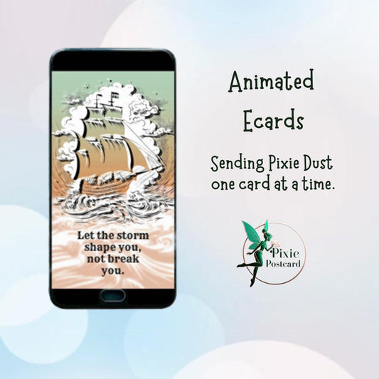 Animated ECard for Texting - Weather the Storm