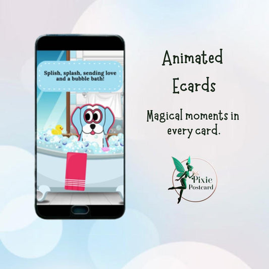 Animated ECard for Texting - Splish Splash