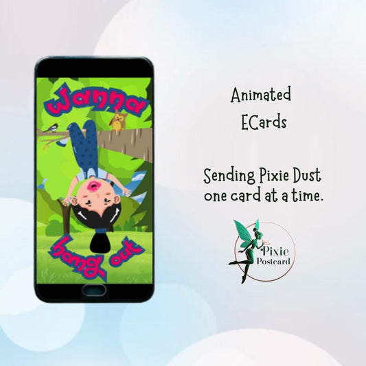 Animated ECard for Texting - Wanna Hang Out